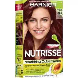 Garnier Nutrisse Nourishing Hair Color Creme, 452 Dark Reddish Brown, 1 kit  | Tony's