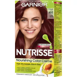 Garnier Nutrisse Nourishing Hair Color Creme, 452 Dark Reddish Brown, 1 kit  | Tony's