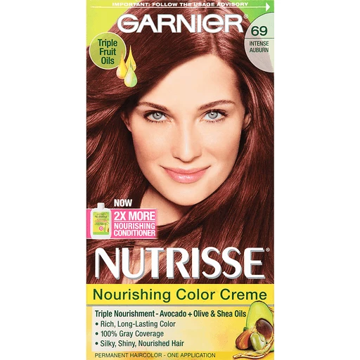 Garnier® Nutrisse® Nourishing Color Creme 69 Intense Auburn 1 Kit Box |  Styling Products | Festival Foods Shopping