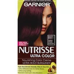 Garnier Nutrisse Ultra Color Nourishing Hair Color Creme, Br1 Deepest  Intense Burgundy, 1 Kit | Hair & Body Care | Quality Foods