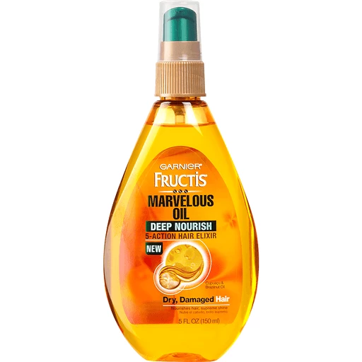 Fructis Marvelous Oil Hair Elixir, 5-Action, Deep Nourish | Styling  Products | Brooklyn Harvest Markets