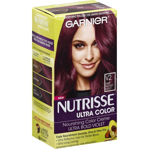 Nutrisse Ultra Color Nourishing Color Creme Permanent Haircolor, Dark  Intense Violet V2 | Shop | Marino's Market