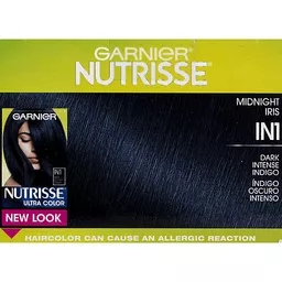 Garnier Dark Intense Indigo Midnight Iris IN1 Nourishing Color Creme  Permanent Haircolor 1 ea | Shop | Food Fair Markets