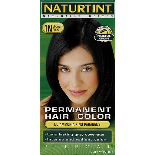 Naturtint Naturally Better Hair Color, Permanent, Ebony Black 1N | Body  Care | Festival Foods Shopping