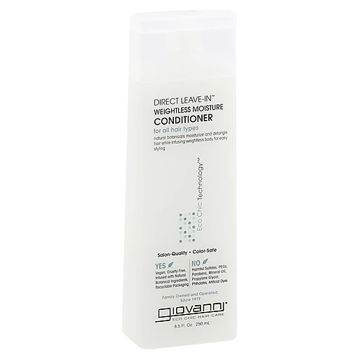 Giovanni Direct Leave-In Weightless Moisture Conditioner | Shampoo | Food  Country USA