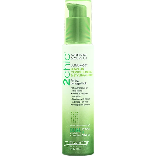 Giovanni Hair Care Products Leave In Conditioner 2 Chic Avocado 4 Oz |  Shampoo | Stormans