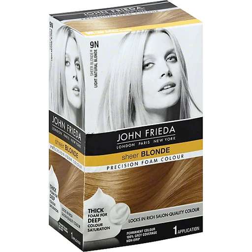John Frieda Sheer Blonde Foam Color, Precision, Light Natural Blonde 9N |  Hair & Body Care | Superlo Foods