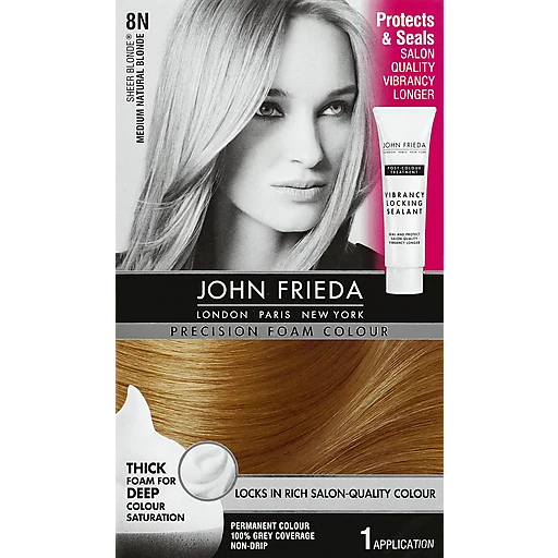 John Frieda® Sheer Blonde® Medium Natural Blonde 8N Precision Foam Hair  Colour 6 pc Kit | Hair Coloring | Food Country USA