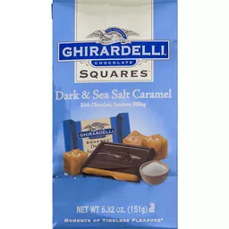 Ghirardelli Sea Salt Caramel Dark Chocolate Squares 5.32 oz | Casey's Foods
