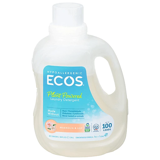 Ecos Laundry Detergent, Plant Powered, Magnolia & Lily 100 fl oz | Cleaning  Products/Toiletries | Wynn's Market