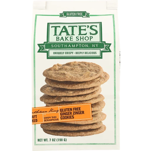 Tate's Bake Shop Ginger Zinger Cookies - Case of 12 - 7 oz 