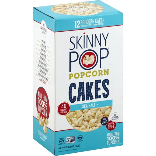 Skinny Pop Popcorn Cakes, Sea Salt, Rice & Rice Cakes