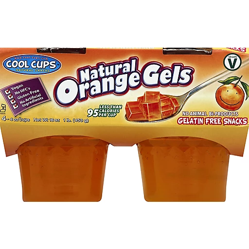 Cool Cups Gelatin Free Snacks, Natural Orange Gels | Gelatin, Pudding,  Desserts | Festival Foods Shopping