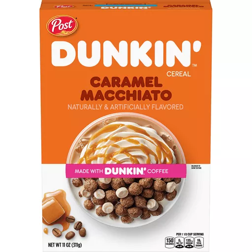 Post® Dunkin'™ Caramel Macchiato Cereal 11 Oz. Box