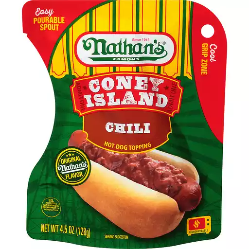 Nathan S Famous Hot Dog Topping Chili Sides Foodtown