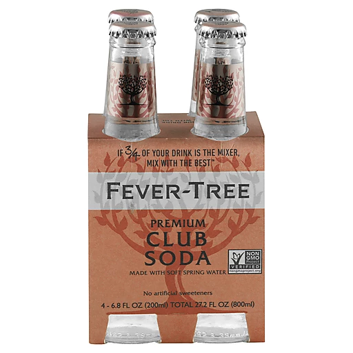 Fever-Tree Premium Club Soda - 4 CT | Club soda y tónica | Selectos