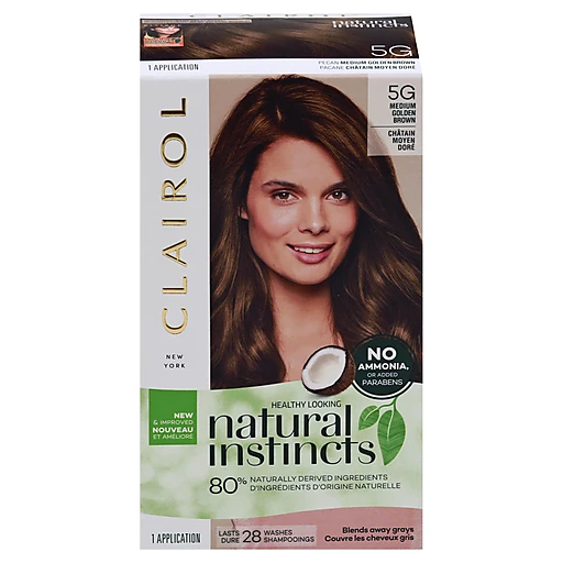 Natural Instincts Clairol Hair Color, Pecan Medium Golden Brown 5G | Hair  Care-Hair Color | Festival Foods Shopping