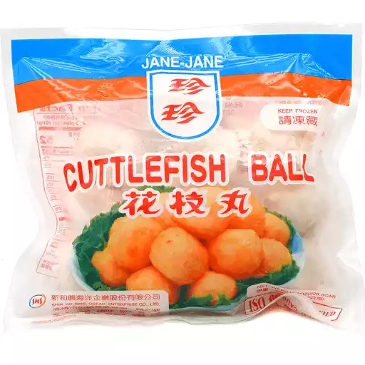 Jane Jane Frozen Cuttlefish Ball 珍珍花枝丸 Hotpot 火鍋必備 99 Ranch Market