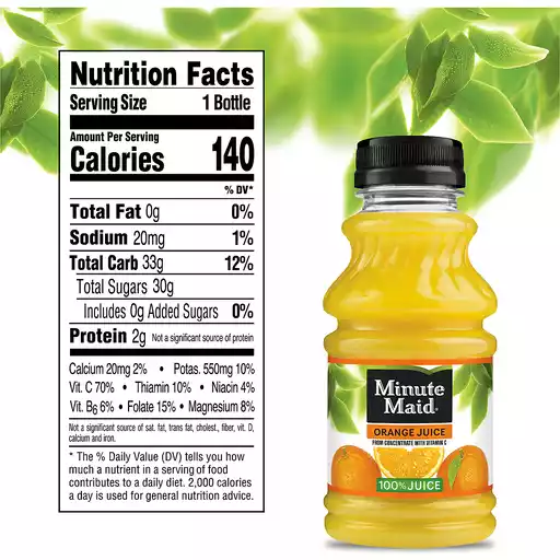 Minute Maid Orange Juice Bottles 10 Fl Oz 6 Pack 4 Sets Shop
