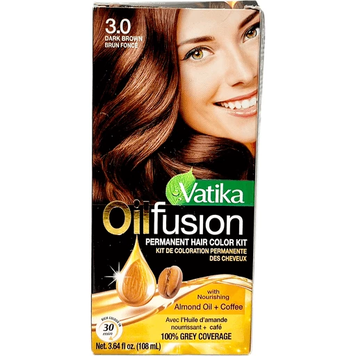 Vatika Oil Fusion Hair Color Dark Brown | Henna for Hair | Baba Basket