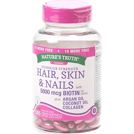 Nature Truth Hair Skin Nails W/Bio | Feminine Care | Hugo's Family  Marketplace