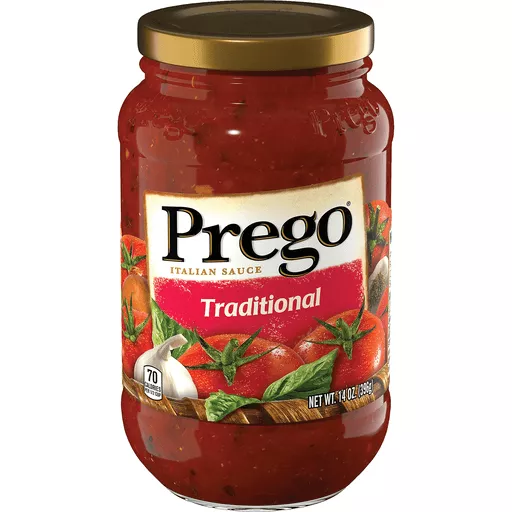 Prego Pasta Sauce Traditional 14 Oz Jar Marinara Real Value Iga